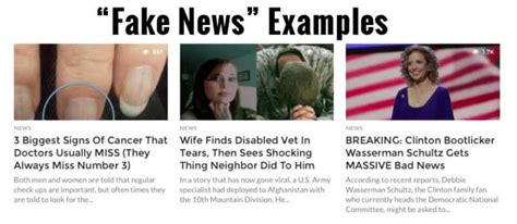 what are some fake news articles